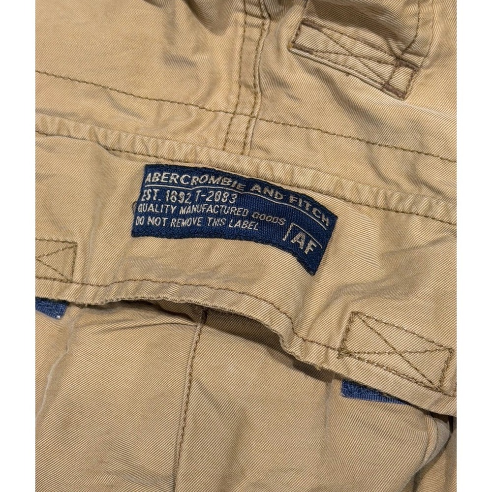 Vtg Abercrombie‎ & Fitch Paratrooper Cargo Shorts Men's L Y2K Grunge 90s Skater - Picture 7 of 13